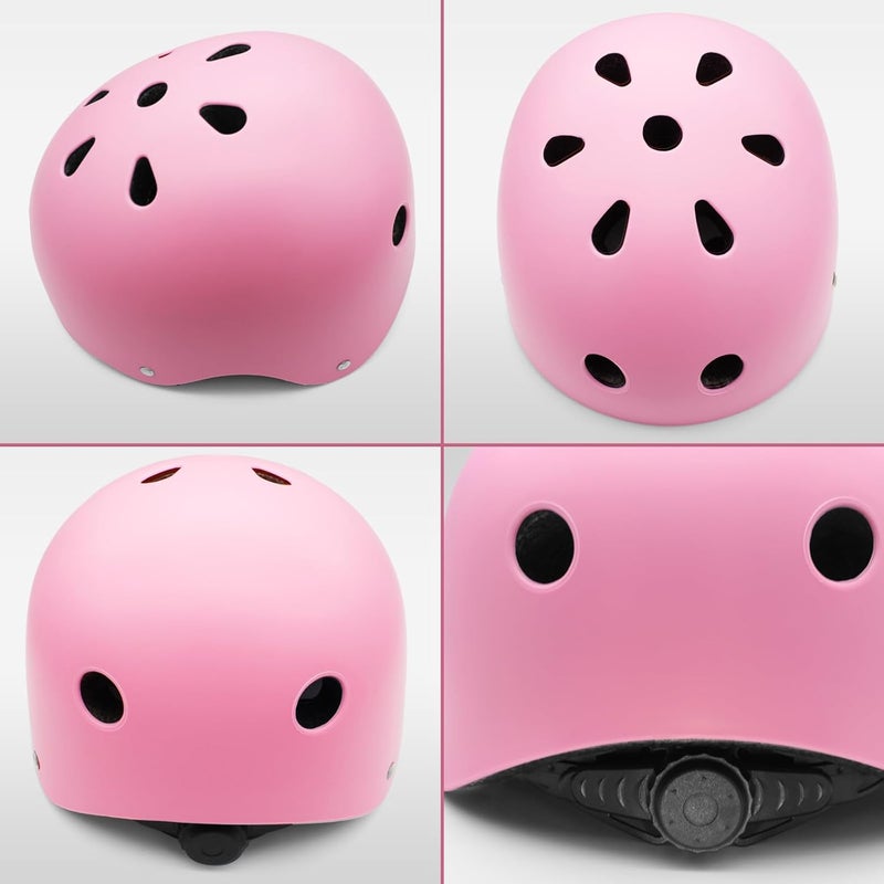 salepo Kids Bike Helmet, Toddler Helmet for Kids Ages 3-5-8, Skateboard Helmet with Knee Elbow Wrist Pads for Boys Girls, Adjustable Protective Gear Set for Skating Bicycling Roller - Image 3